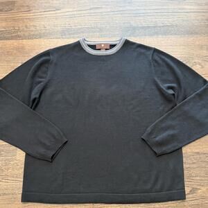 New Toscano Men's Black & Grey Sweater Size Medium